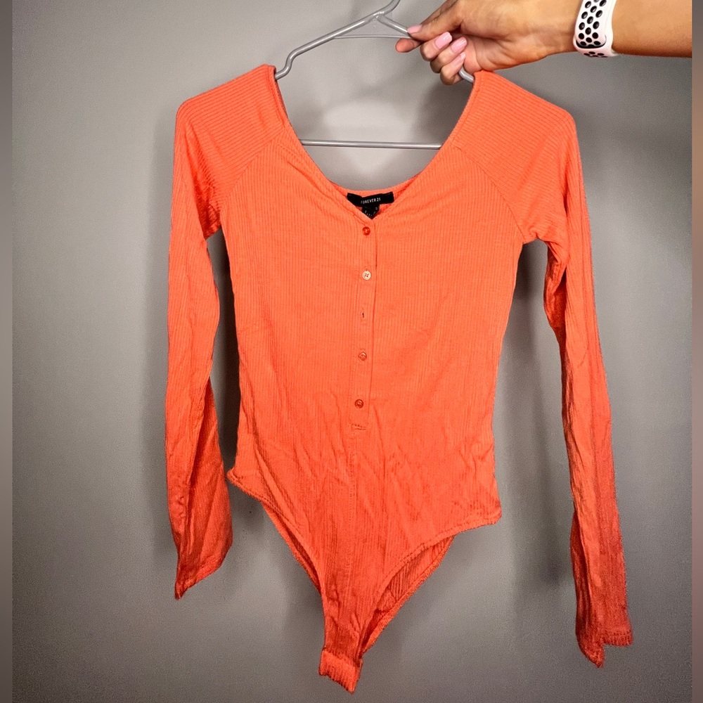 Coral body suit